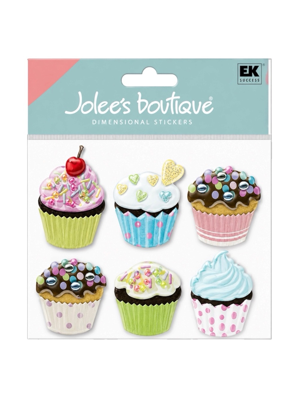 JOLEE’S BOUTIQUE DIMENSIONAL STICKERS VELLUM CUPCAKES - BRAND NEW